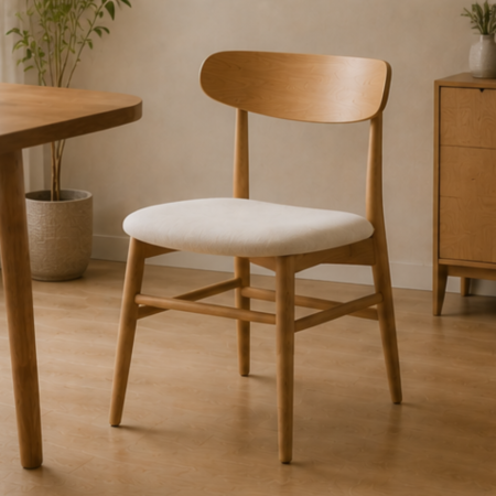 Nordic-Style Solid Wood Dining Chair