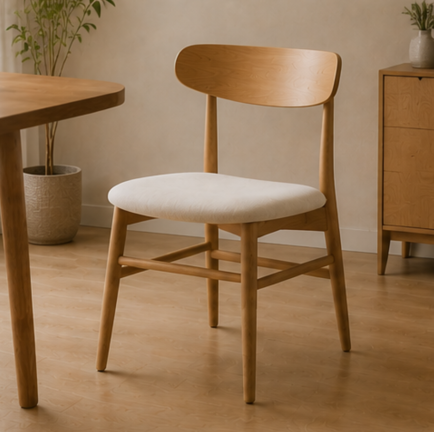 Nordic-Style Solid Wood Dining Chair