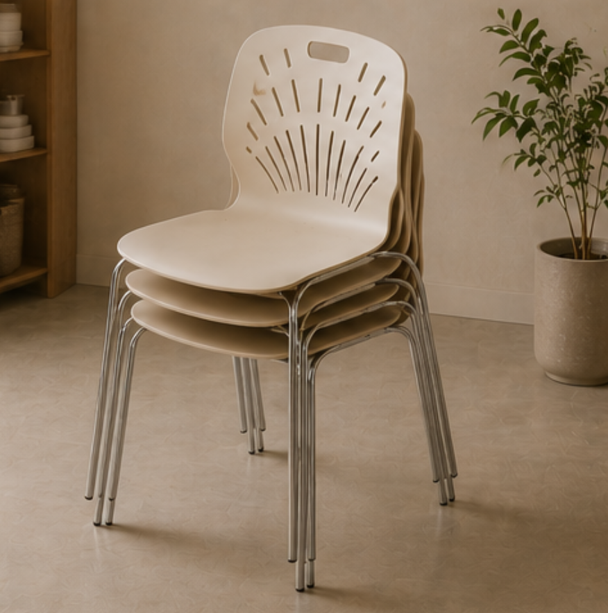 Stackable, Space-Saving Dining Chair